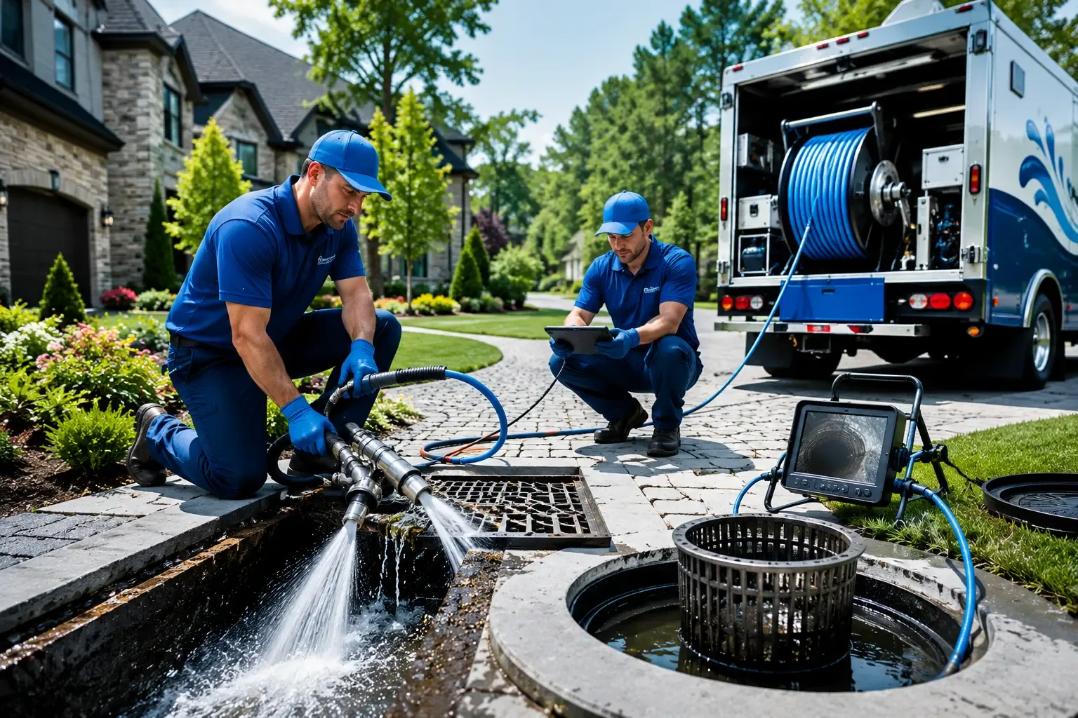 Local outdoor drain cleaning professionals in Rew, PA