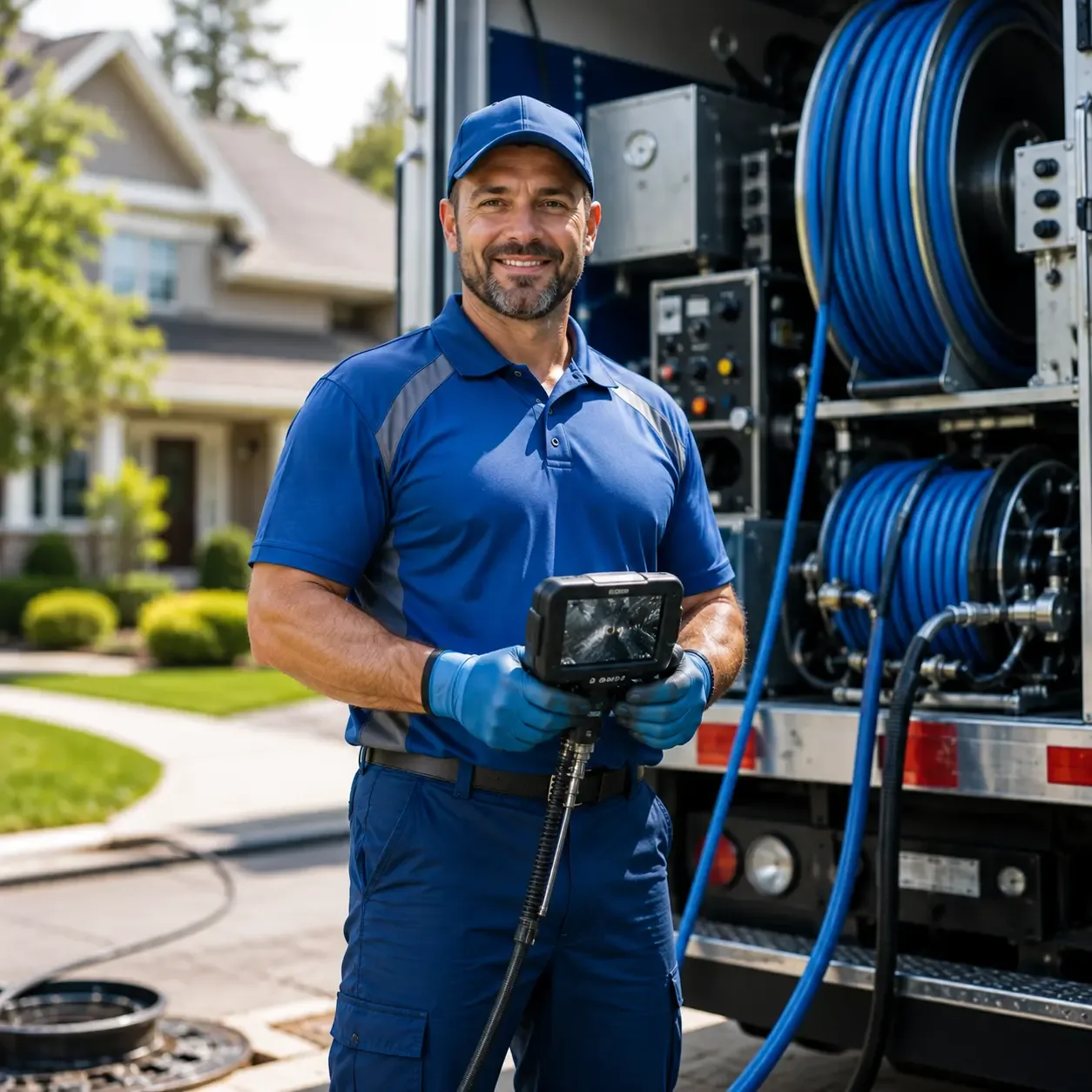 Local outdoor drain cleaning specialists in Rew, PA